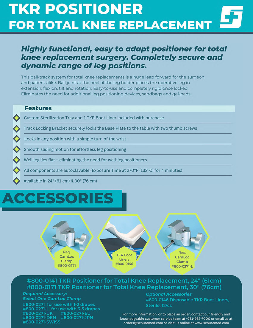 TKR Postioner for Total Knee Replacement